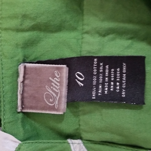 Anthropologie Lithe Green Floral Sundress - Picture 6 of 6